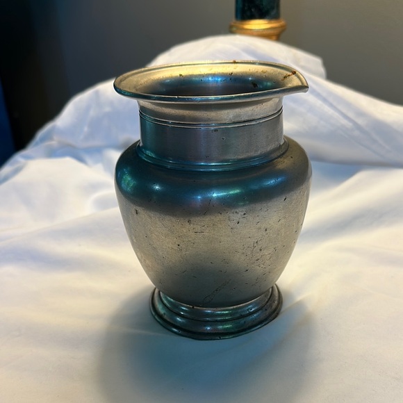 Vintage Elegant Pewter Vase